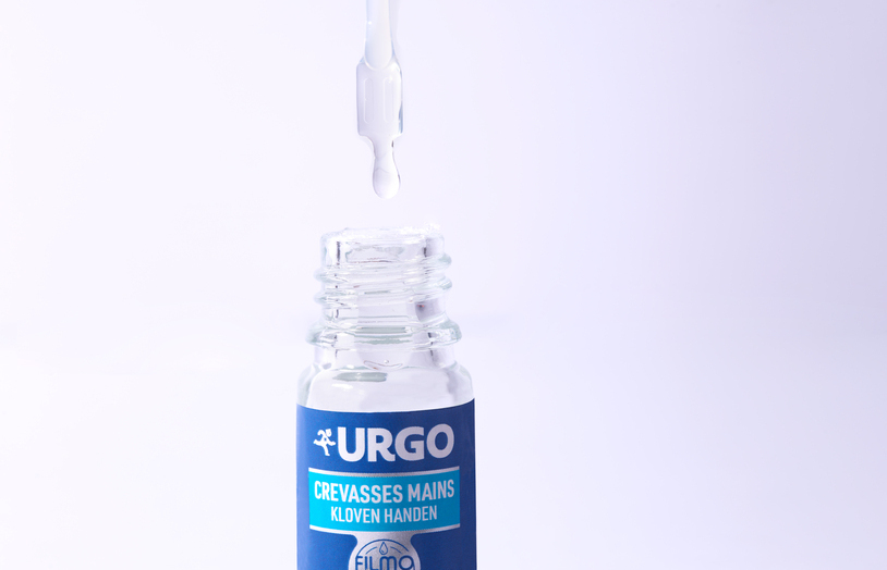 Texture filmogel crevasses mains