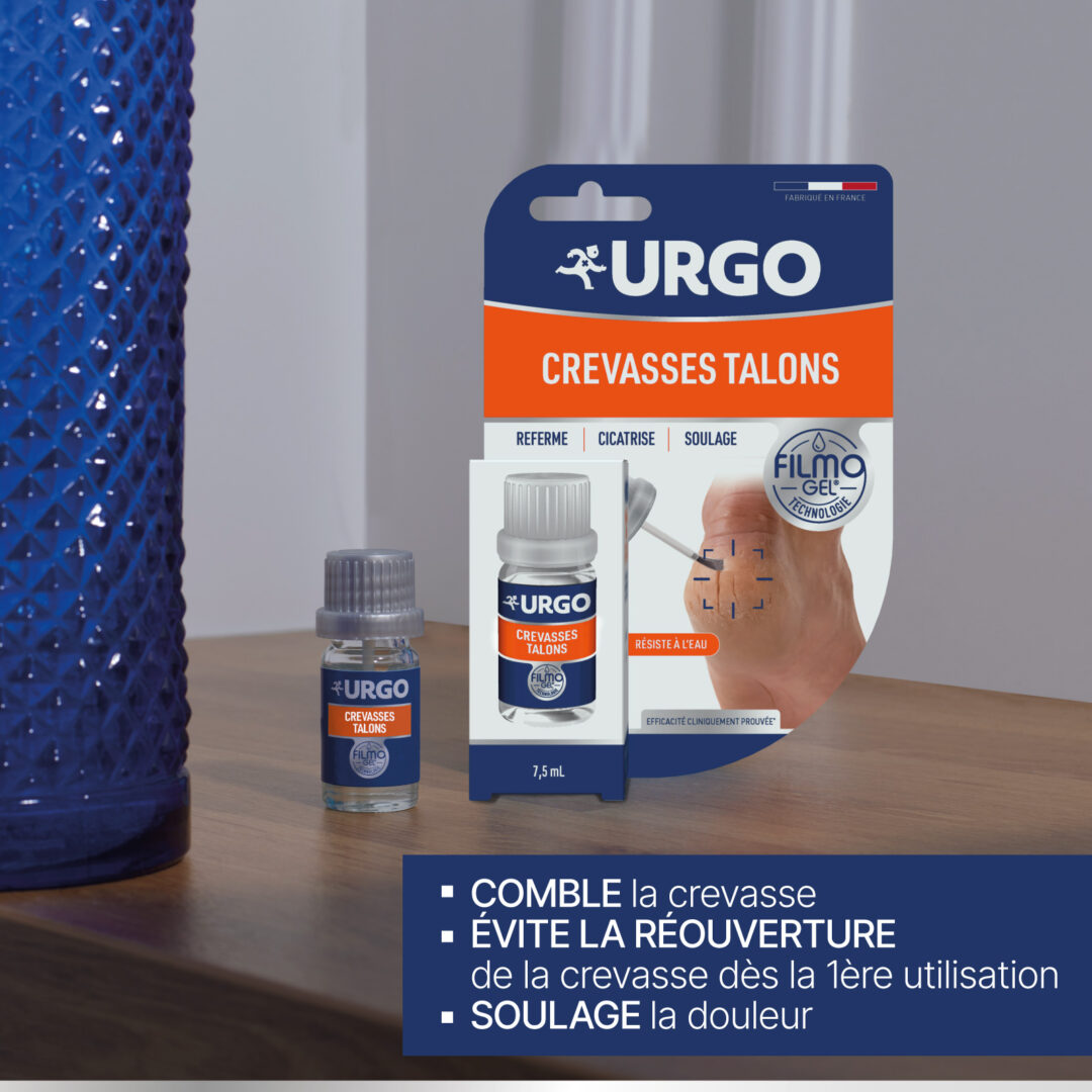 URGO crevasses talons referme cicatrise soulage