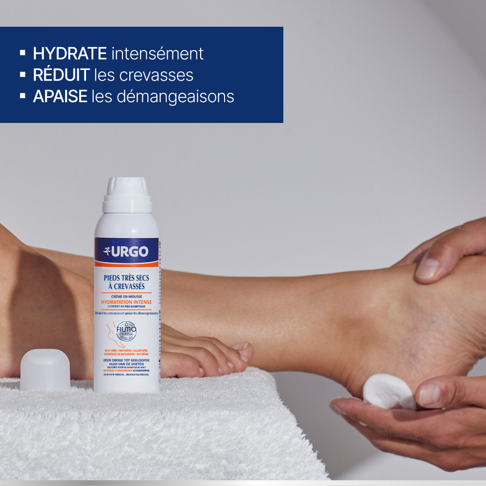 URGO hydratation intense pieds très secs à crevassés hydrate apaise