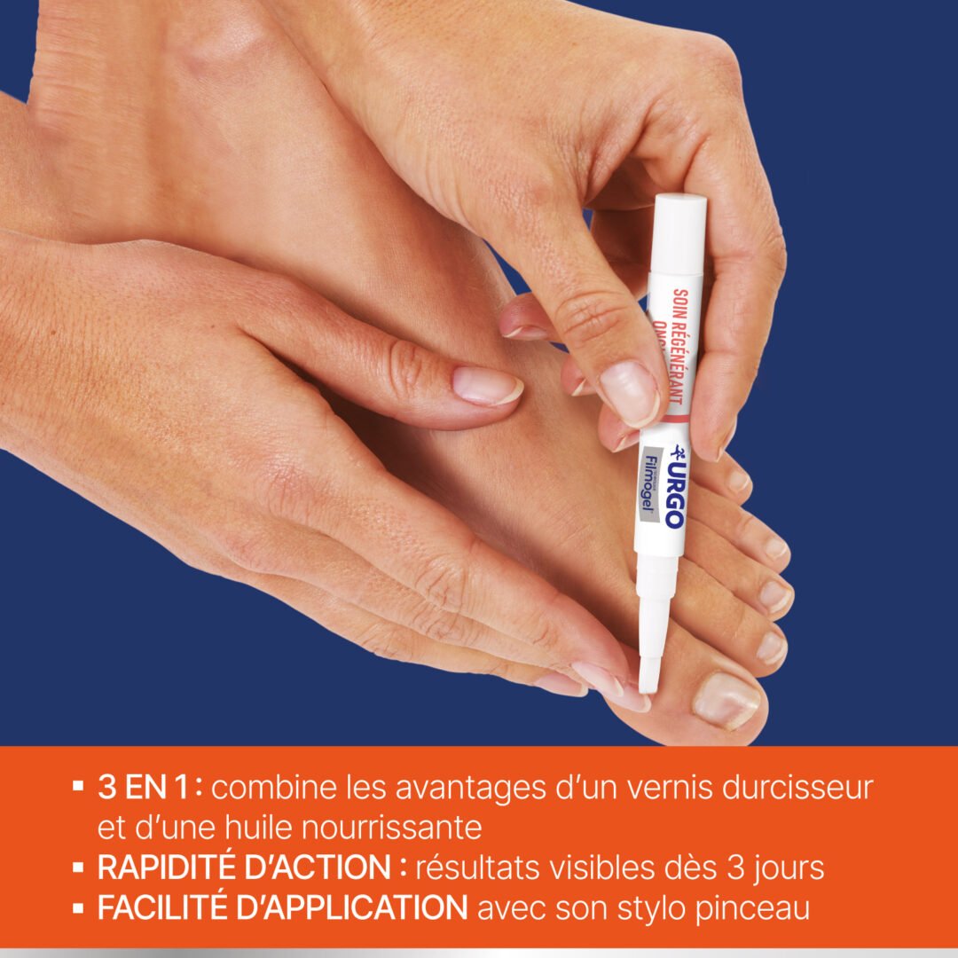 URGO soin régénérant ongles 3 en1 rapidité action