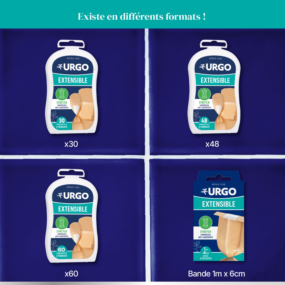 URGO Extensible pansement formats