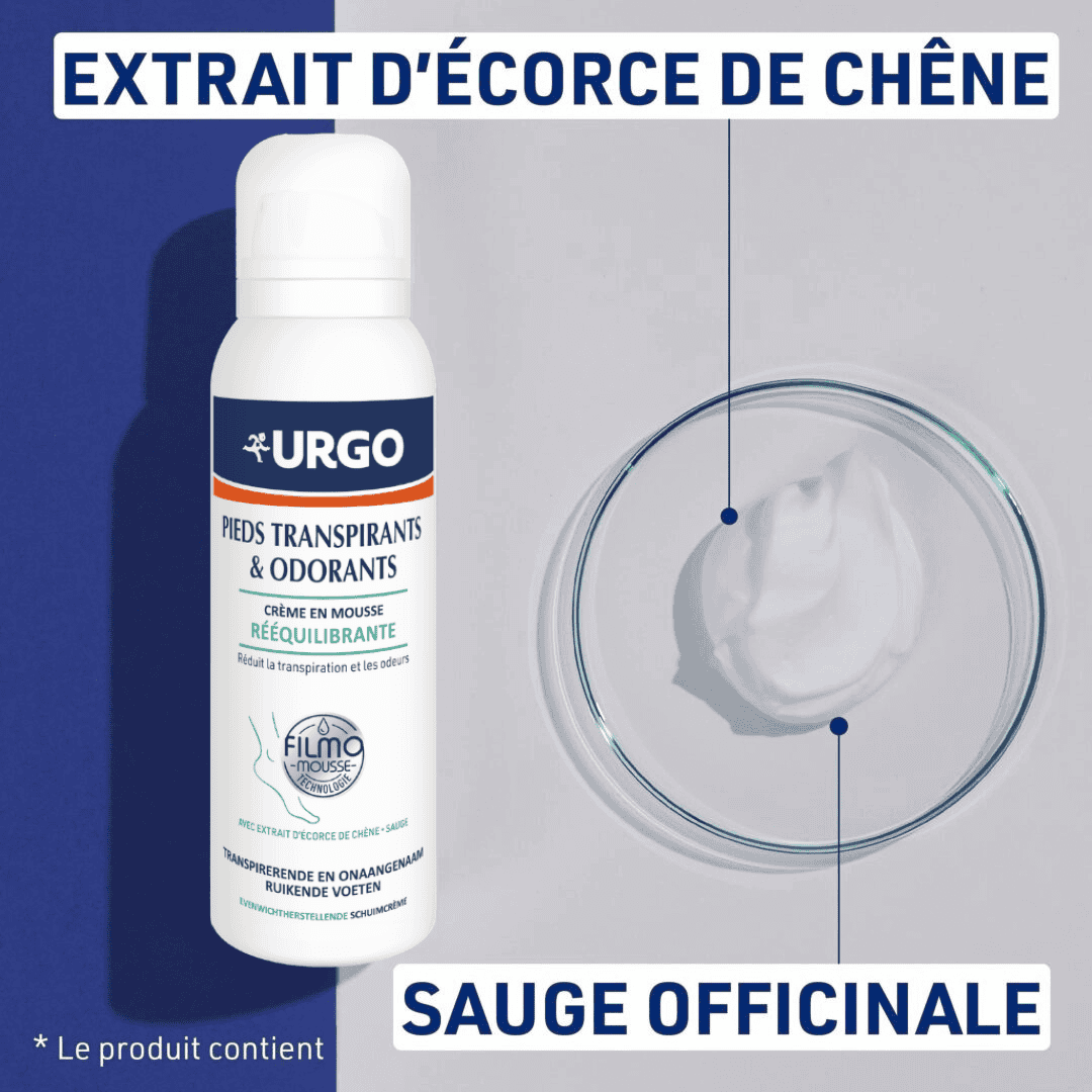 URGO filmomousse rééquilibrant pieds sauge