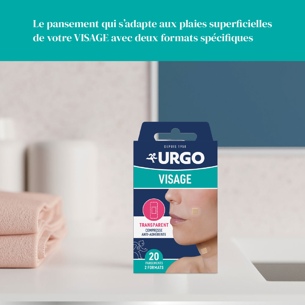 URGO Visage pansement discret plaies