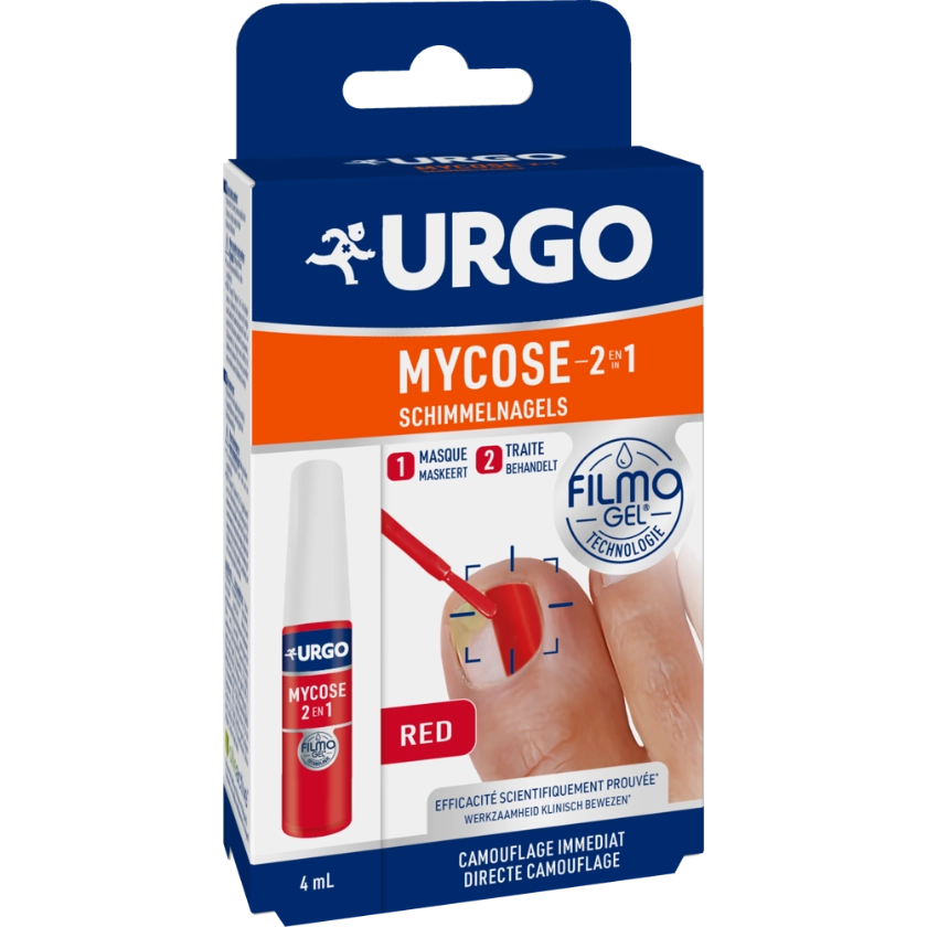 URGO Filmogel mycose 2 en 1 rouge masque et traite la mycose