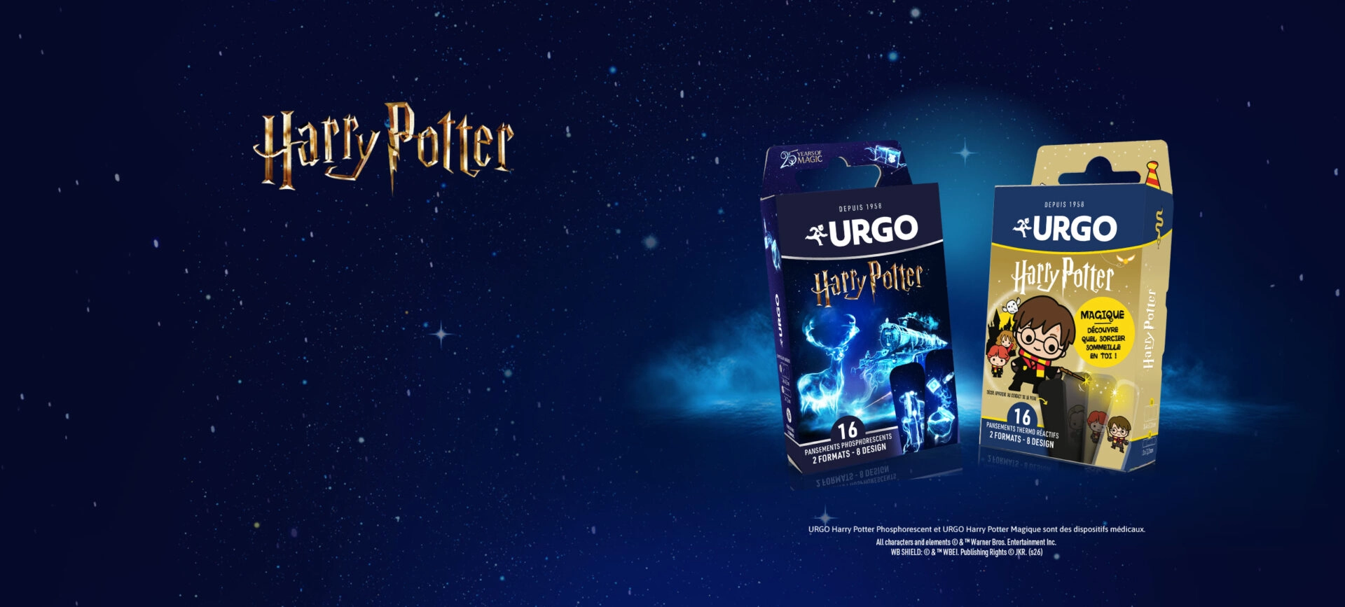 Harry Potter pansements magiques et phosphorescents URGO