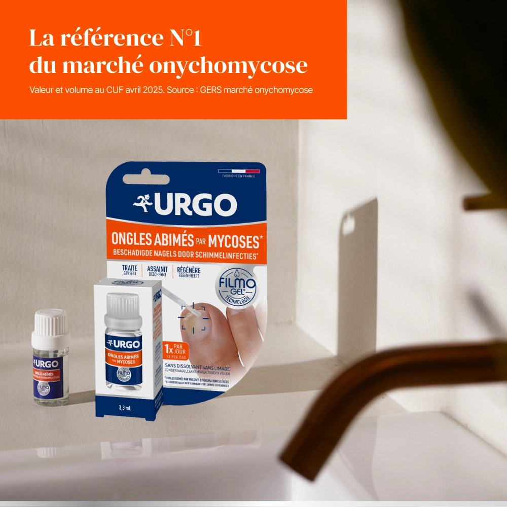 URGO Ongles Abimes par mycose et traumatismes reference 1 du marché onychomycose