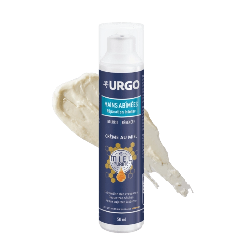 URGO Réparation Intense Crème mains miel texture creme
